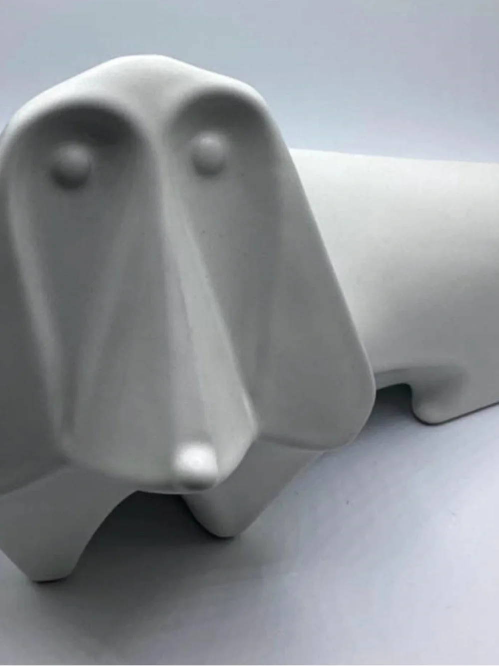 Jonathan Adler White Ceramic Dog Sculpture